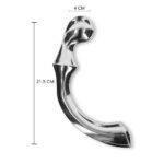 Playhouse Ribbed Pleasure Steel Wand – Premium Stainless Steel Sensation Toy - Image 3