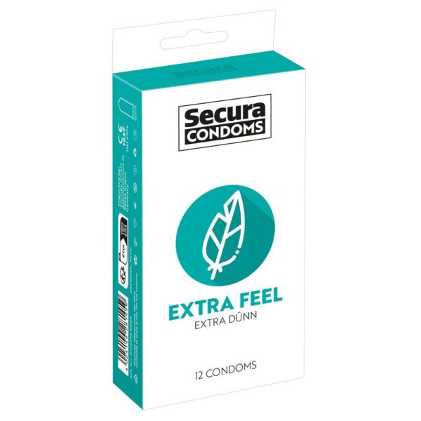 Secura Extra Feel Condoms 12 Pack - Ultimate Comfort and Sensitivity