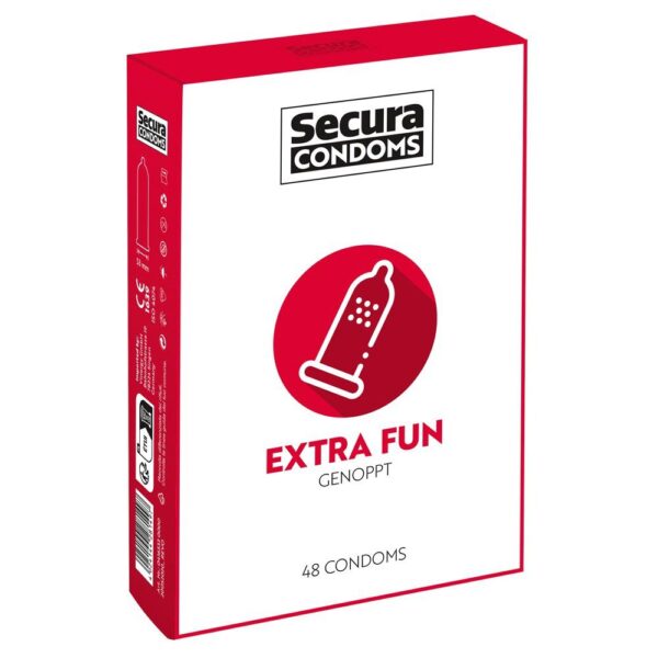 Secura Extra Fun Condoms 48 Pack - Ultimate Pleasure & Protection
