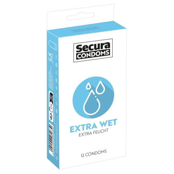 Secura Extra Wet Condoms 12 Pack - Ultimate Comfort and Pleasure