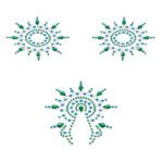 Petits Joujoux Gloria Green Nipple and Vagina Pasties - Stylish Body Accessories