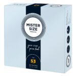 Mister Size 53mm Pure Feel Condoms - 36 Pack for Ultimate Comfort and Pleasure