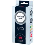 Mister Size 60mm Pure Feel Condoms - 10 Pack for Ultimate Comfort and Pleasure
