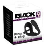 Black Velvet Cock Ring and Anal Plug Set for Ultimate Pleasure - Image 4