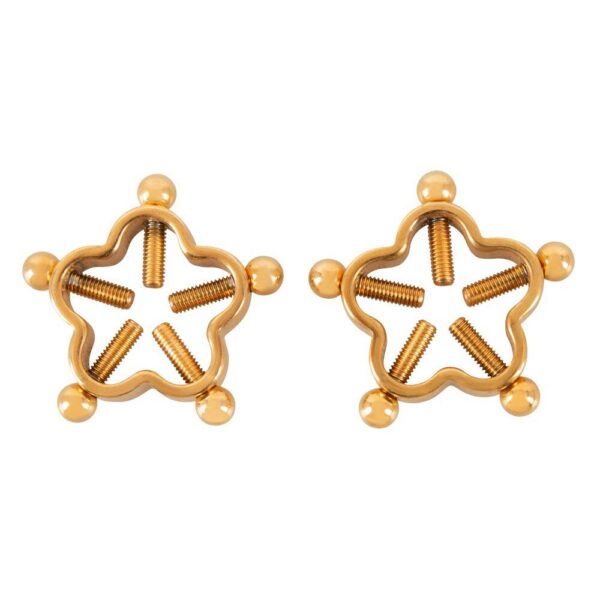 Bad Kitty Golden Flower Nipple Jewellery - Elegant Body Adornment for Bold Fashion