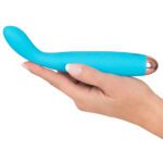 Cuties Silk Touch Rechargeable Mini Vibrator in Blue - Ultimate Pleasure on the Go - Image 4