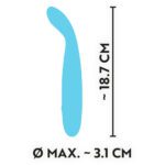 Cuties Silk Touch Rechargeable Mini Vibrator in Blue - Ultimate Pleasure on the Go - Image 5