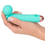 Cuties Silk Touch Rechargeable Mini Vibrator in Green - Ultimate Pleasure on the Go - Image 4