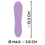 Cuties Silk Touch Rechargeable Mini Vibrator in Purple - Ultimate Pleasure on the Go - Image 5