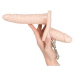 Ultimate Vibrating Flesh Strap-On Duo: Dual Vibrating Dongs for Unmatched Pleasure - Image 3