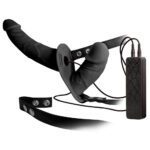 Double Thruster Vibrating Double-Ended Dildo with Harness for Ultimate Pleasure