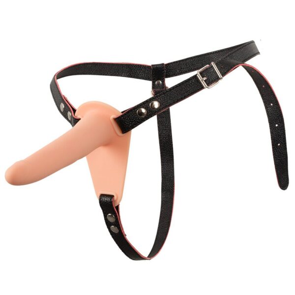 Soft Touch Silicone Rechargeable Vibrating Strap-On for Ultimate Pleasure