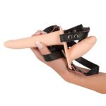 Soft Touch Silicone Rechargeable Double Strap-On Vibrator for Ultimate Pleasure - Image 5