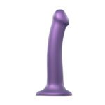 Strap On Me Medium Purple Metallic Shine Dildo - Mono Density Pleasure Toy