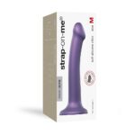 Strap On Me Medium Purple Metallic Shine Dildo - Mono Density Pleasure Toy - Image 3