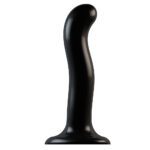 Strap On Me Medium Black Prostate & G-Spot Curved Dildo for Ultimate Pleasure