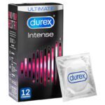 Durex Intense Ribbed and Dotted Condoms 12 Pack - Ultimate Pleasure and Sensation