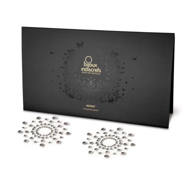 Bijoux Indiscrets Mimi Rhinestone Silver Pasties - Sparkle & Seduction