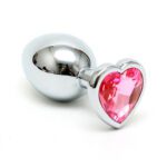 Heart-Shaped Crystal Small Butt Plug - Perfect for Intimate Pleasure