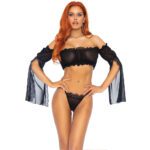 Leg Avenue Mesh Bandeau & G-String Set for UK Sizes 6-12 - Sexy Lingerie - Image 2