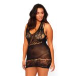 Leg Avenue Floral Lace Opaque Mini Dress UK Size 14-18 - Elegant & Stylish - Image 2