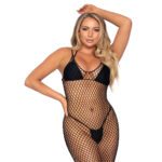 Leg Avenue Black Woven Twist Net Maxi Dress UK Size 6-12 - Elegant & Stylish - Image 3