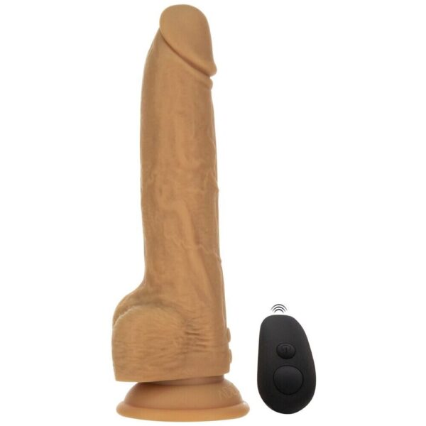 Naked Attraction 9 Inch Thrusting Dildo in Caramel - Ultimate Pleasure Toy