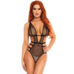 Leg Avenue Fishnet Strappy G-String Teddy - Sexy Lingerie for Bold Nights - Image 4