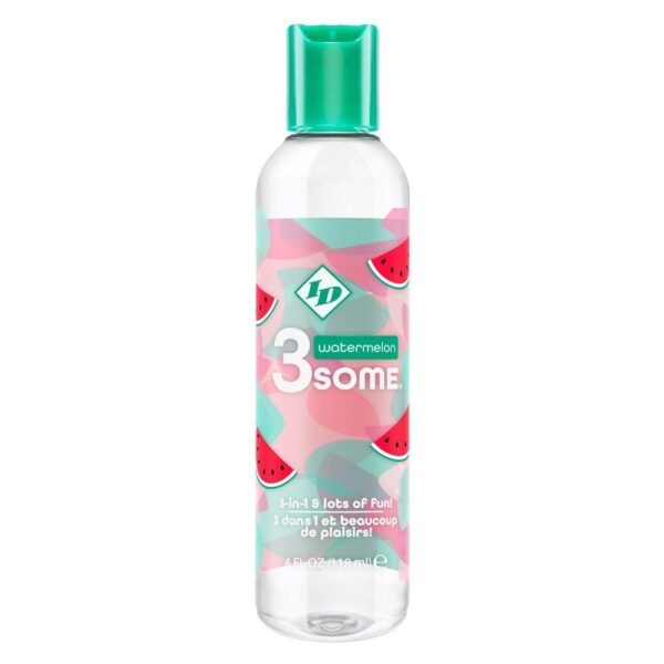 ID 3some Watermelon 3-in-1 Lubricant 118ml - Flavorful, Versatile Pleasure