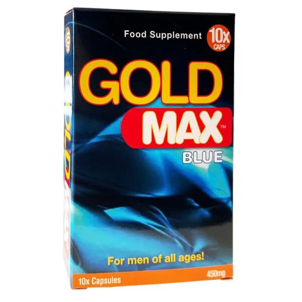 Gold Max Blue for Men – 10 Pack | Natural Performance Enhancement Pills