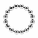 Master Series Meridian Stainless Steel Beaded Cock Ring - Premium ML Size for Ultimate Pleasure