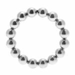 Master Series Meridian Stainless Steel Beaded Cock Ring - Premium ML Size for Ultimate Pleasure - Image 2