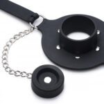 Master Series Pie Hole Silicone Feeding Gag - Ultimate BDSM Accessory for Sensory Play - Image 3