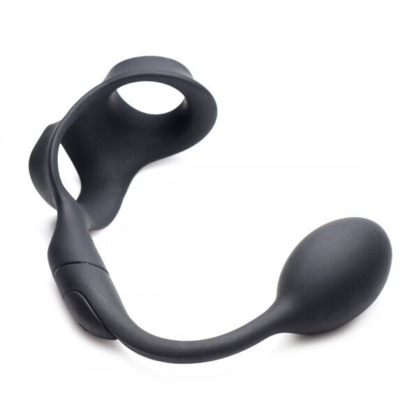 XR Alpha Pro 10X P Bomb Cock and Ball Ring with Anal Plug - Ultimate Pleasure Enhancer