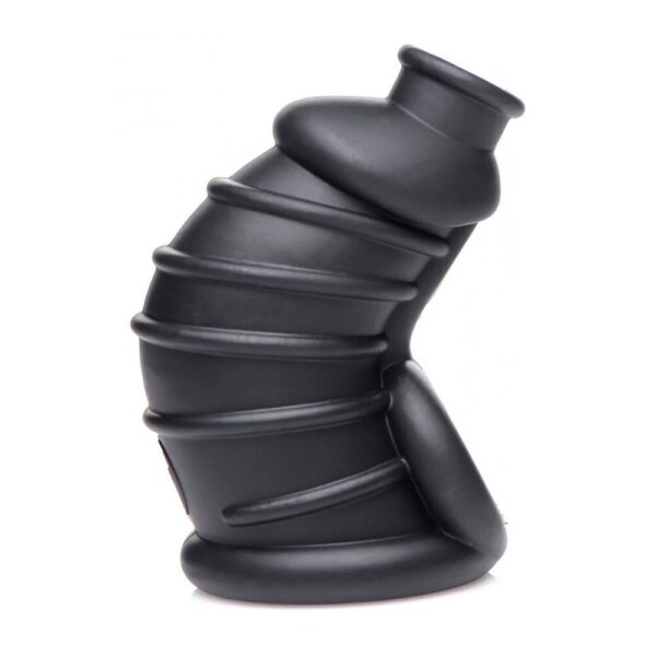 Master Series Dark Chamber Silicone Chastity Cage - Ultimate Pleasure & Control