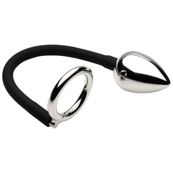 Master Series Aluminum Tug Plug: Ultimate Cock and Ball Ring for Enhanced Pleasure