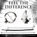 Master Series Aluminum Tug Plug: Ultimate Cock and Ball Ring for Enhanced Pleasure - Image 3