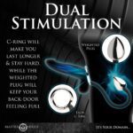 Master Series Aluminum Tug Plug: Ultimate Cock and Ball Ring for Enhanced Pleasure - Image 4