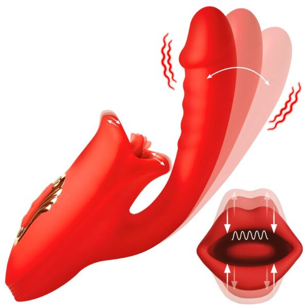 Play Hard Deep Kiss Silicone Rabbit: Ultimate Pleasure Toy for Intense Kissing Experience