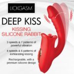 Play Hard Deep Kiss Silicone Rabbit: Ultimate Pleasure Toy for Intense Kissing Experience - Image 2