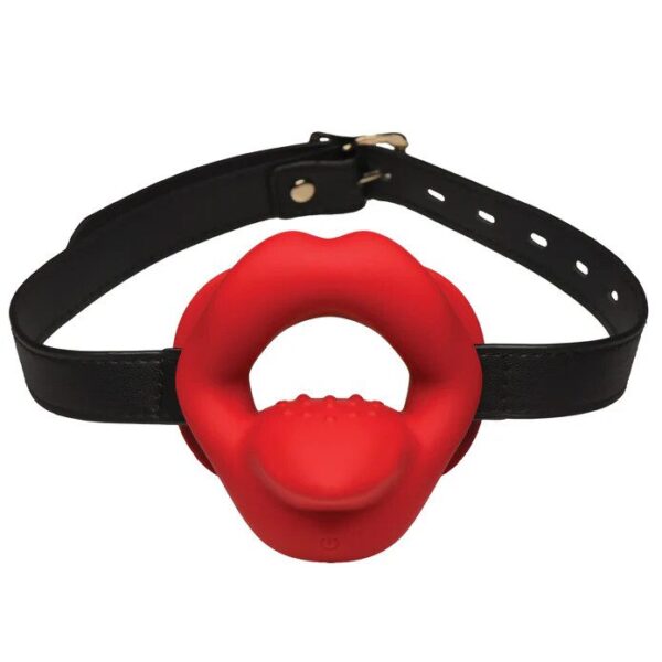 Master Series Vibrating Sissy Mouth Gag - Ultimate Pleasure and Control for BDSM Enthusiasts