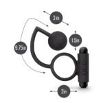 Anal Adventures Platinum Ball & Vibrating Cock Ring for Ultimate Pleasure - Image 2