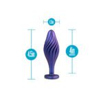 Anal Adventures Matrix Swirling Bling Butt Plug - Sparkle and Pleasure Combined - Image 4