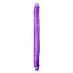 Explore Pleasure with B Yours 16 Inch Purple Double Dildo - Perfect for Couples