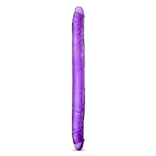 Explore Pleasure with B Yours 16 Inch Purple Double Dildo - Perfect for Couples