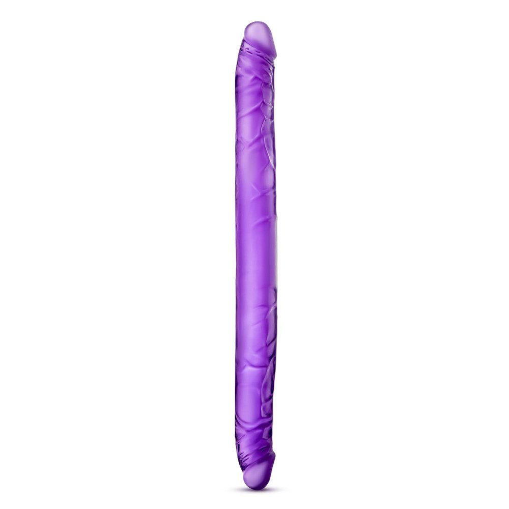 BL-52011x1 Explore Pleasure with B Yours 16 Inch Purple Double Dildo - Perfect for Couples - Image 1