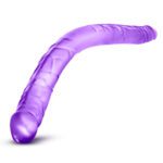 Explore Pleasure with B Yours 16 Inch Purple Double Dildo - Perfect for Couples - Image 2