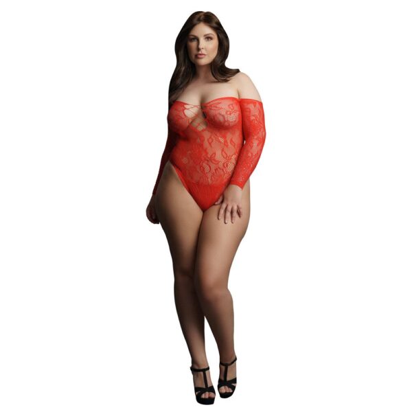 Le Desir Wonder Rhinestone Bodysuit for UK Sizes 14-20 - Sparkle in Style!