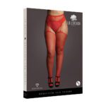 Le Desir Red Rhinestone Suspender Pantyhose UK 14-20 - Glamorous Legwear - Image 3