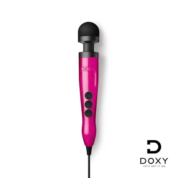 Hot Pink Doxy Die Cast Wand Massager - Powerful & Stylish Pleasure Tool